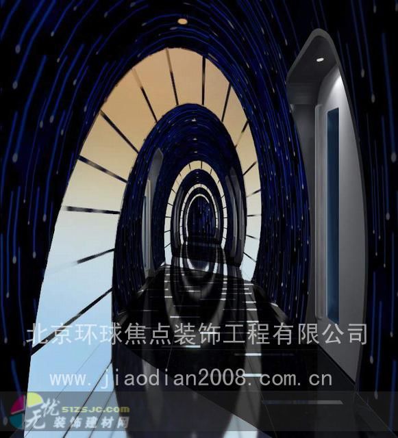 图片标题:星空ktv走廊效果图